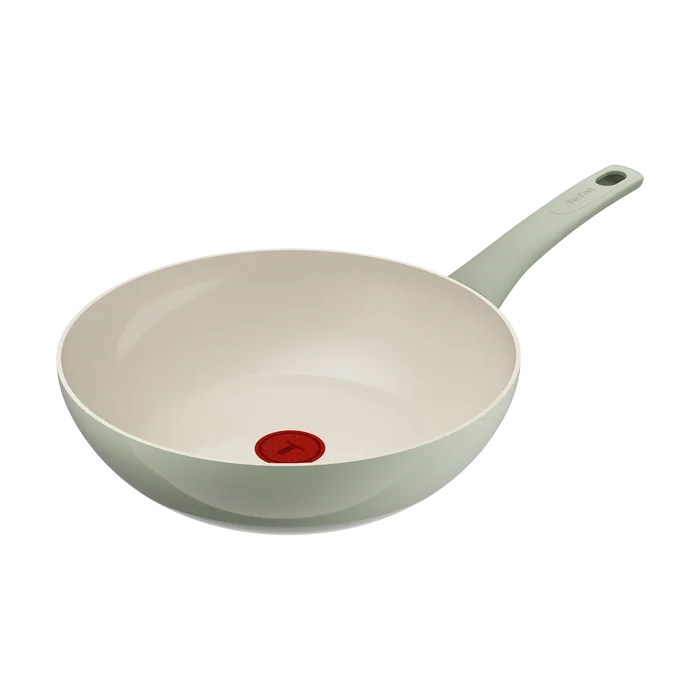 Tefal (Re)cycle Induction Ceramic Green Lichen Non-Stick Wok 28cm