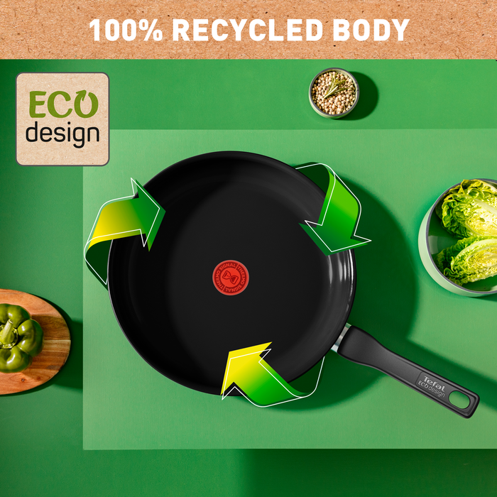 Tefal Renew Black Ceramic Non-stick Frypan 20cm