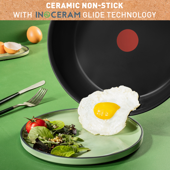 Tefal Renew Black Ceramic Non-stick Frypan 28cm