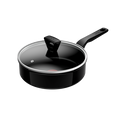 Tefal Renew Black Ceramic Non-stick Sautepan + Lid 24cm