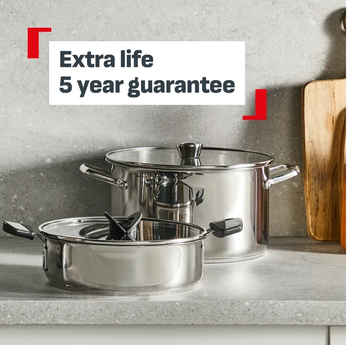 Tefal Space+ Emotion+ XL Induction Stainless Steel Big Pot 13.8L