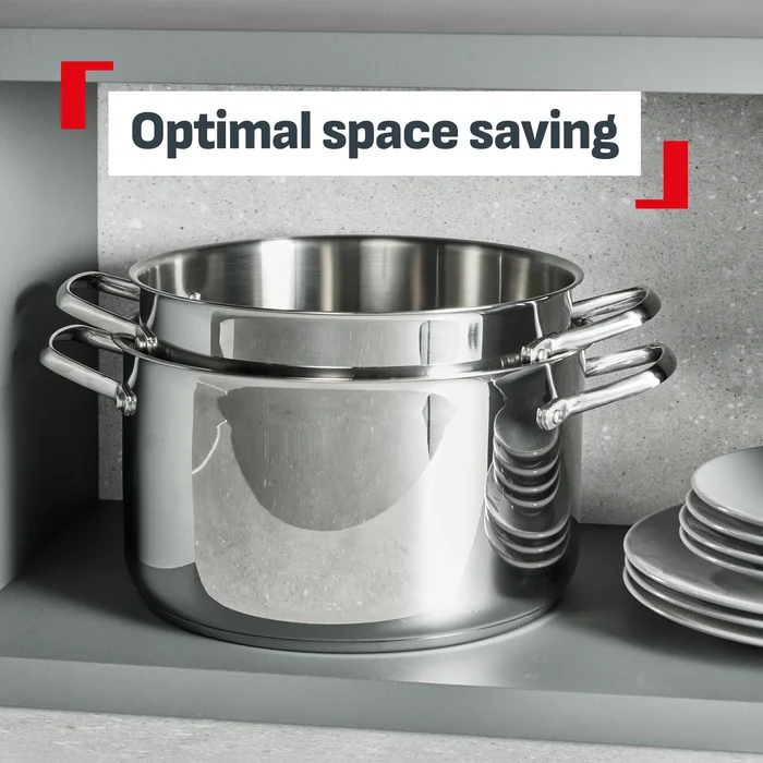 Tefal Space+ Emotion+ XL Induction Stainless Steel Big Pot 9.6L