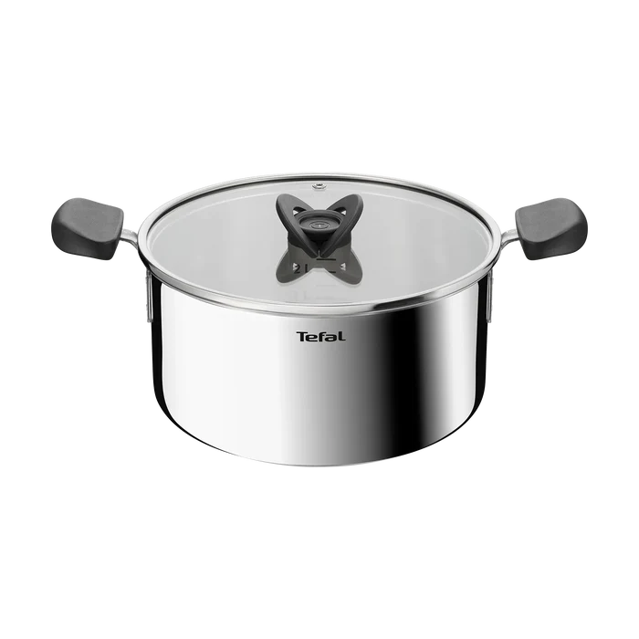 Tefal Space+ Everyday Chef Induction Stainless Steel Stewpot 24cm + Lid