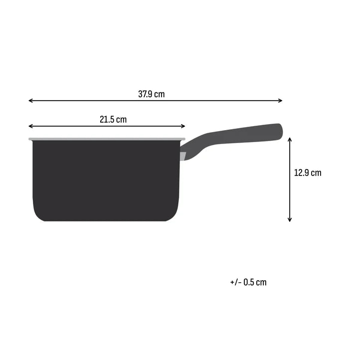 Tefal Space+ Excellence+ Induction Non-Stick Saucepan 20cm + Lid Dimensions