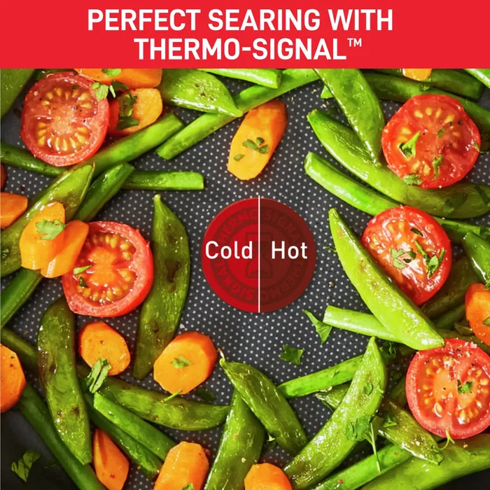 Tefal Super Cook Non-Stick 3pce Set with Spatula thermo-sginal