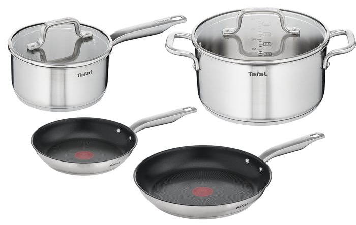 Tefal Virtuoso Induction Stainless Steel 4pc Set