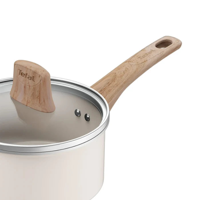 Tefal Vivaceram Induction Ceramic Beige 5pc Cookware Set C445S517