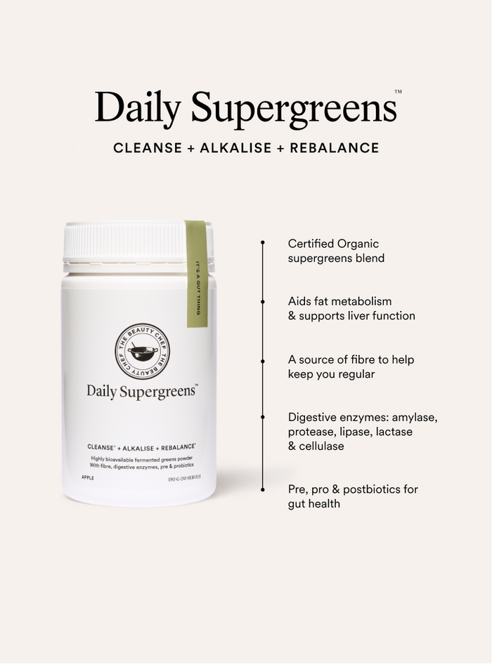 The Beauty Chef Daily Supergreens Inner Beauty Support Apple 150g - L'Organic