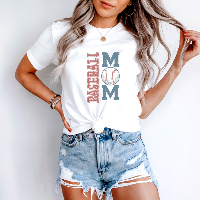 Throwback Baseball Mom Shirt
