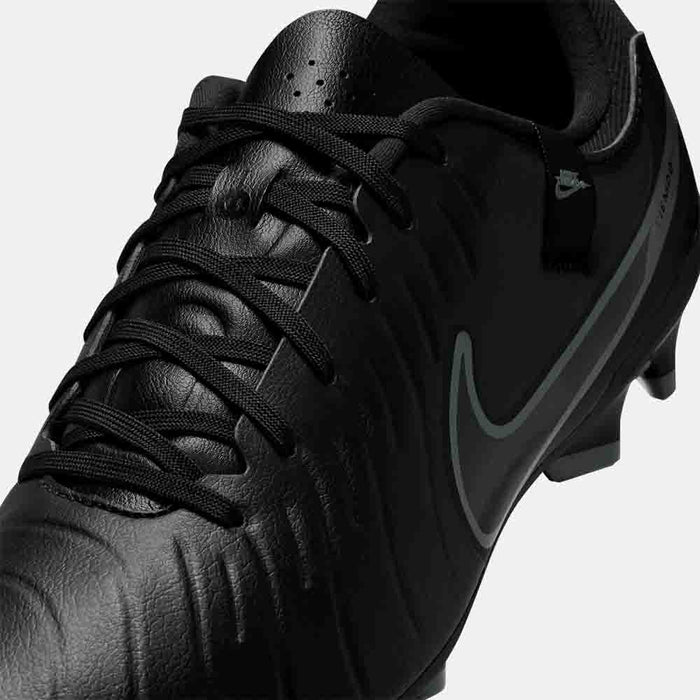 Up close, front view of the Nike Tiempo Legend 10 Academy Soccer Cleats.
