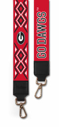 Two Inch Wide Printed Purse Strap-University of Georgia