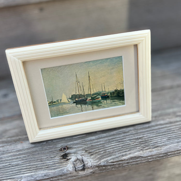 Vintage 1959 Monet “Pleasure Boats” Mini Offset Lithograph Art Print