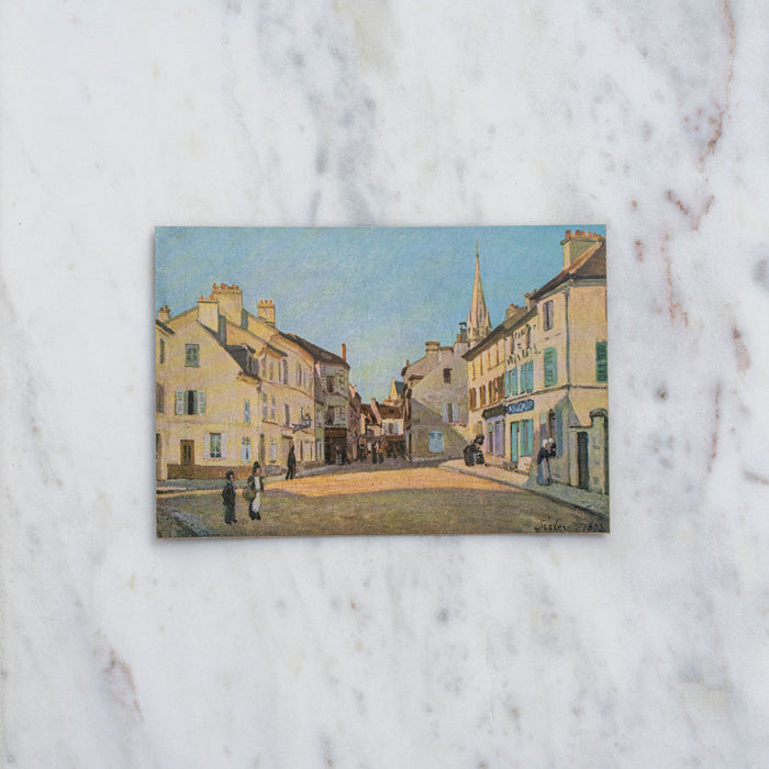 Vintage 1959 Sisley "The Square at Argenteuil" Mini Offset Lithograph Art Print