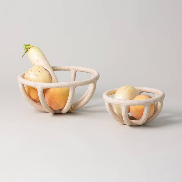 Virginia Sin Prong Fruit Bowl in Sand