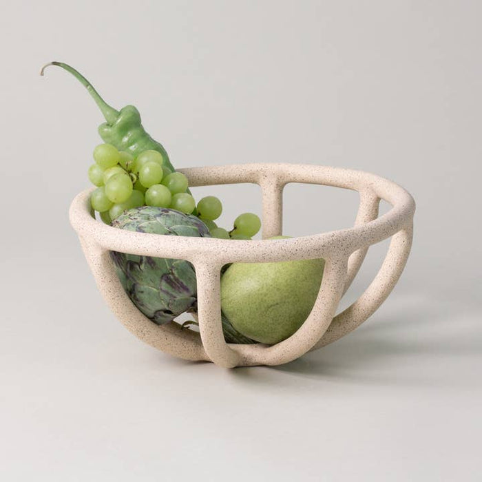 Virginia Sin Prong Fruit Bowl in Sand