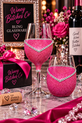 WB Original Classy Glassy – Bling Stem V Style Wine Glass (Signature Collection)
