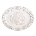 WHITE GATHER TURKEY PLATTER