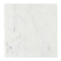 WHITE MARBLE FOOTED TRAY, 6"