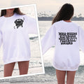 Who Needs Referees Football Mom Front and Back Crewneck Sweatshirt - Trendznmore