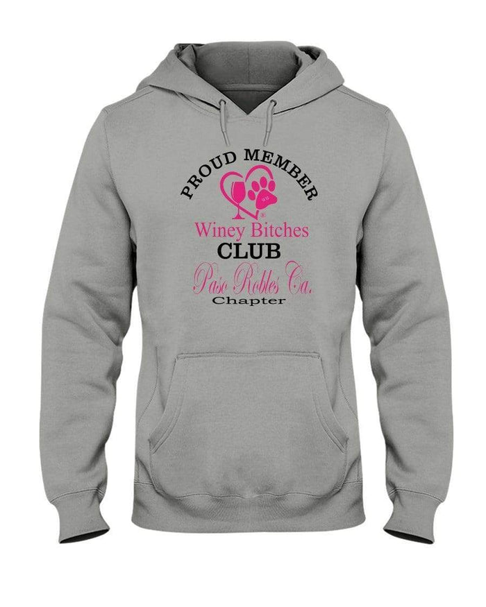 Sweatshirts Oxford / S Winey Bitches Club-Proud Member- Paso Robles Ca Chapter 50/50 Hoodie WineyBitchesCo