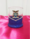 Winey Bitches Co American Eagle 250 Years Of Freedom Whiskey Glitter Glasses