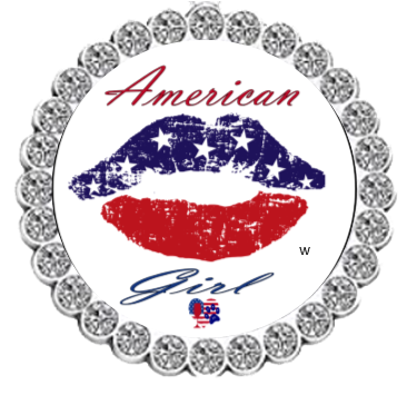 🍷💋✨ Winey Bitches Co American Girl Patriotic Tipsy Sip Magnectic Wine Charm