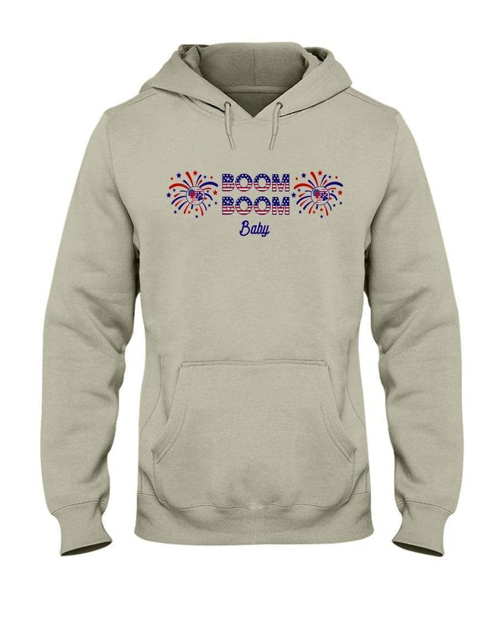 Sweatshirts Sandstone / S Winey Bitches Co "Boom Boom Baby" 50/50 Hoodie WineyBitchesCo