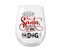 Barware Winey Bitches Co "Dear Santa It Was The Dog " Funny Holiday Stemless Wine Glass WineyBitchesCo