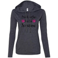 T-Shirts Heather Dark Grey/Dark Grey / S Winey Bitches Co "Drink Coffee Save Dogs Be Awesome" Ladies' LS T-Shirt Hoodie WineyBitchesCo