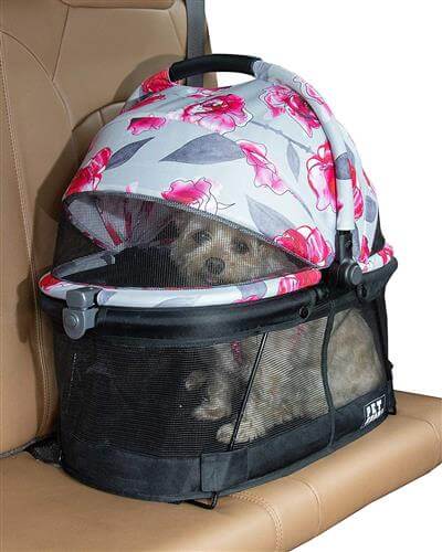 Winey Bitches Co Floral VIEW 360 Pet Carrier & Car Seat