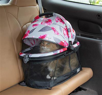 Winey Bitches Co Floral VIEW 360 Pet Carrier & Car Seat