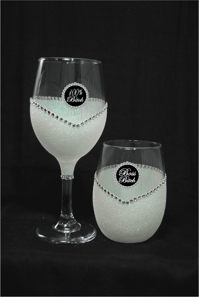💅🍷✨ Winey Bitches Co “Funny Bitch Sayings” Tipsy Sips – Magnetic Bling for Your Wine Glass
