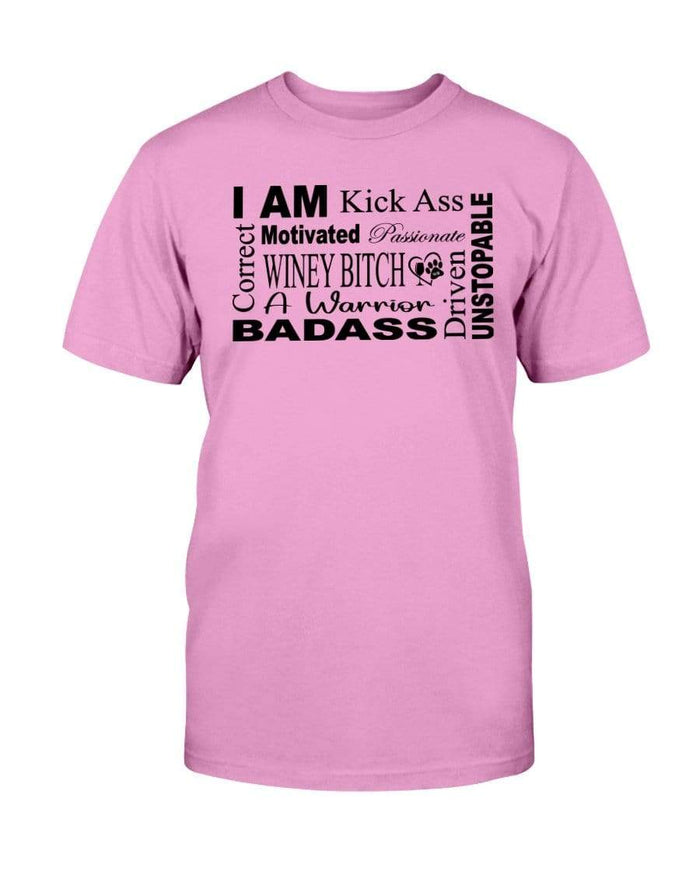 Shirts Azalea / S Winey Bitches Co "I Am Motivated" Black Lettering-Ultra Cotton T-Shirt WineyBitchesCo
