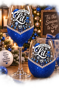 Winey Bitches Co "Lets Get Lit" Holiday Drinkware-Choose your color