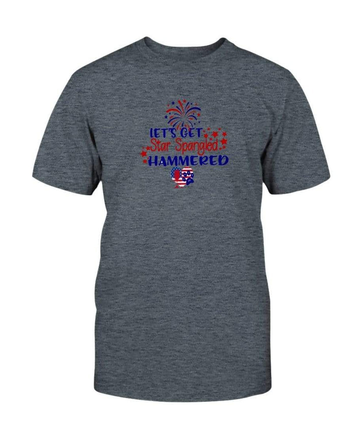 Shirts Dark Heather / S Winey Bitches Co "Lets Get Star Spangled Hammered" Ultra Cotton T-Shirt WineyBitchesCo