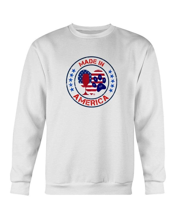 Sweatshirts White / S Winey Bitches Co "Made In America" Sweatshirt - Crew WineyBitchesCo