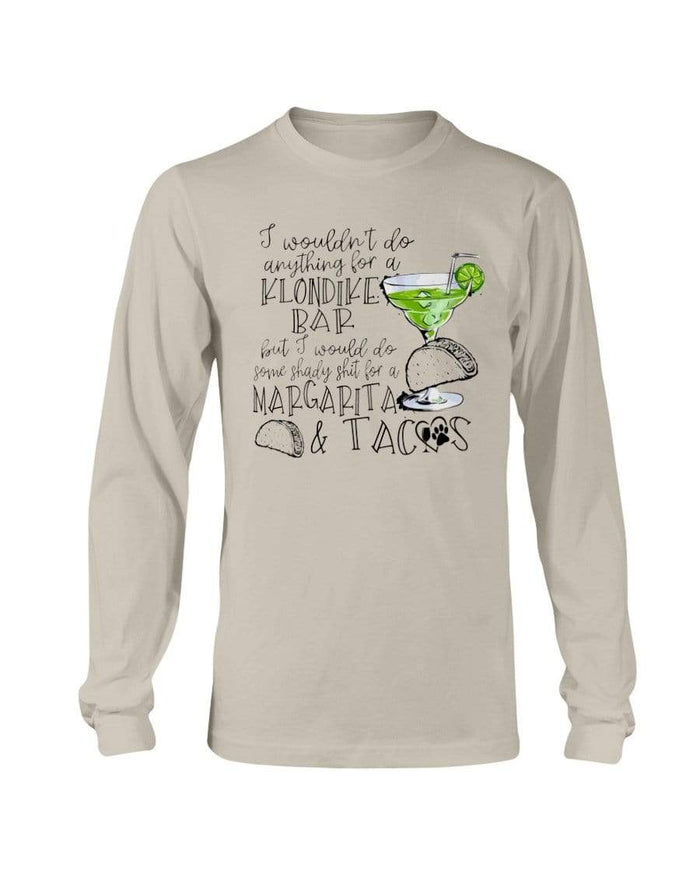 Shirts Sand / S Winey Bitches Co Margaritas and Tacos Long Sleeve T-Shirt WineyBitchesCo