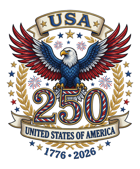 Winey Bitches Co RWB Eagle Gold Band 250 Years Of Freedom Glitter Glasses