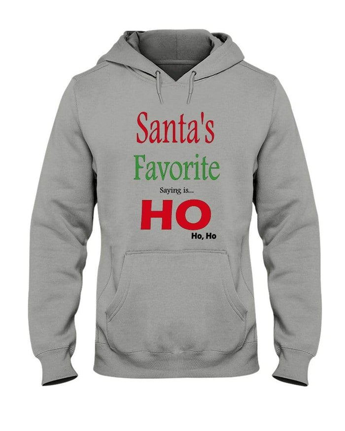 Sweatshirts Oxford / S Winey Bitches Co "Santa's Favorite Saying" 50/50 Hoodie WineyBitchesCo