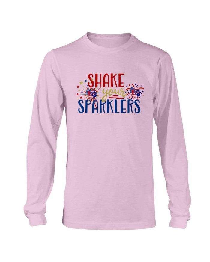 Shirts Light Pink / S Winey Bitches Co "Shake your Sparklers" Long Sleeve T-Shirt WineyBitchesCo