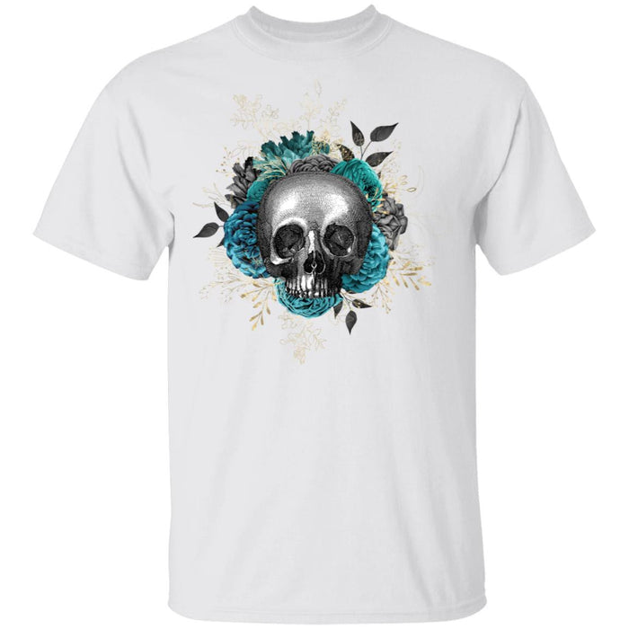 T-Shirts White / S Winey Bitches Co Skull Design #3 5.3 oz. T-Shirt WineyBitchesCo
