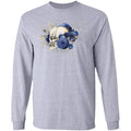 T-Shirts Sport Grey / S Winey Bitches Co Skull Design #5 LS Ultra Cotton T-Shirt WineyBitchesCo