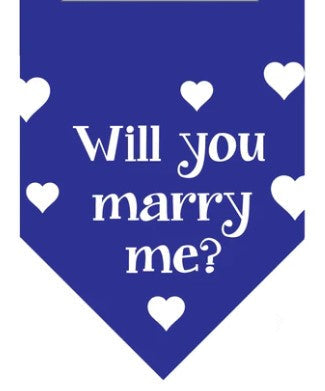 🐶💍💋 Winey Bitches Co Will You Marry Me? Doggie Bandana