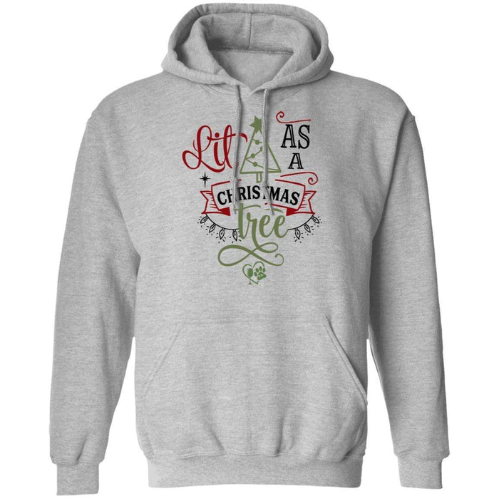 Sweatshirts Sport Grey / S WineyBitches.Co "Lit As A Christmas Tree" Pullover Hoodie 8 oz. WineyBitchesCo