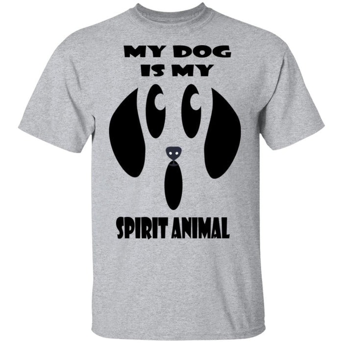T-Shirts Sport Grey / S WineyBitches.Co "My Dog Is My Spirit Animal" Halloween Ultra Cotton T-Shirt WineyBitchesCo