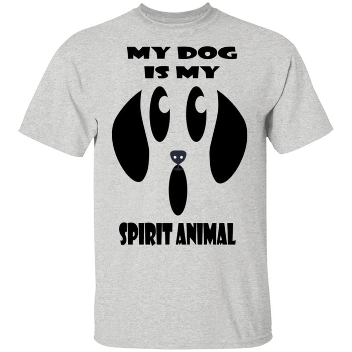 T-Shirts Ash / S WineyBitches.Co "My Dog Is My Spirit Animal" Halloween Ultra Cotton T-Shirt WineyBitchesCo