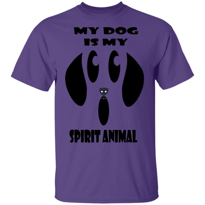 T-Shirts Purple / S WineyBitches.Co "My Dog Is My Spirit Animal" Halloween Ultra Cotton T-Shirt WineyBitchesCo