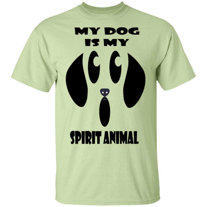 T-Shirts Pistachio / S WineyBitches.Co "My Dog Is My Spirit Animal" Halloween Ultra Cotton T-Shirt WineyBitchesCo