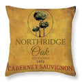Home Decor 14" x 14" / Yes WineyBitches.co Still Life Wine Label Square I Throw Pillow WineyBitchesCo