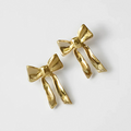 Wolf Circus Ruby Bow Studs in Gold